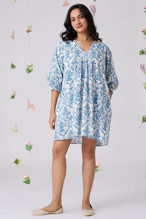 Okhai "Sukoon" Handblock Printed Pure Cotton Dress | Relove