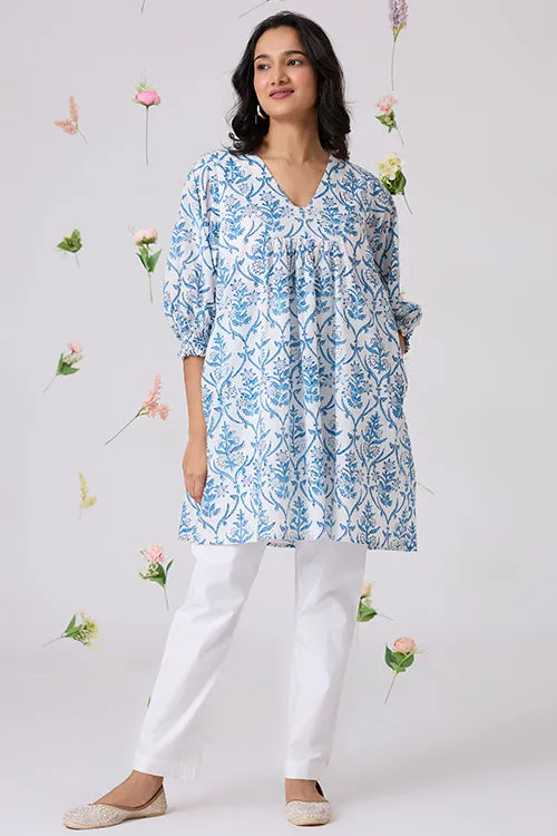 Okhai "Sukoon" Handblock Printed Pure Cotton Dress | Relove