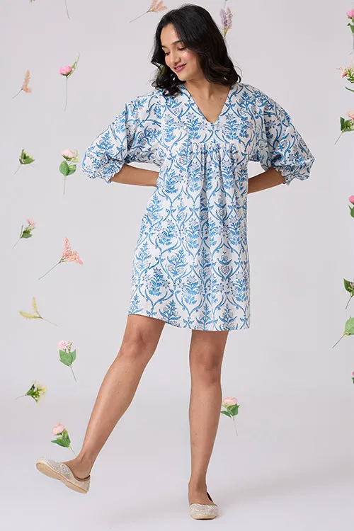 Okhai "Sukoon" Handblock Printed Pure Cotton Dress