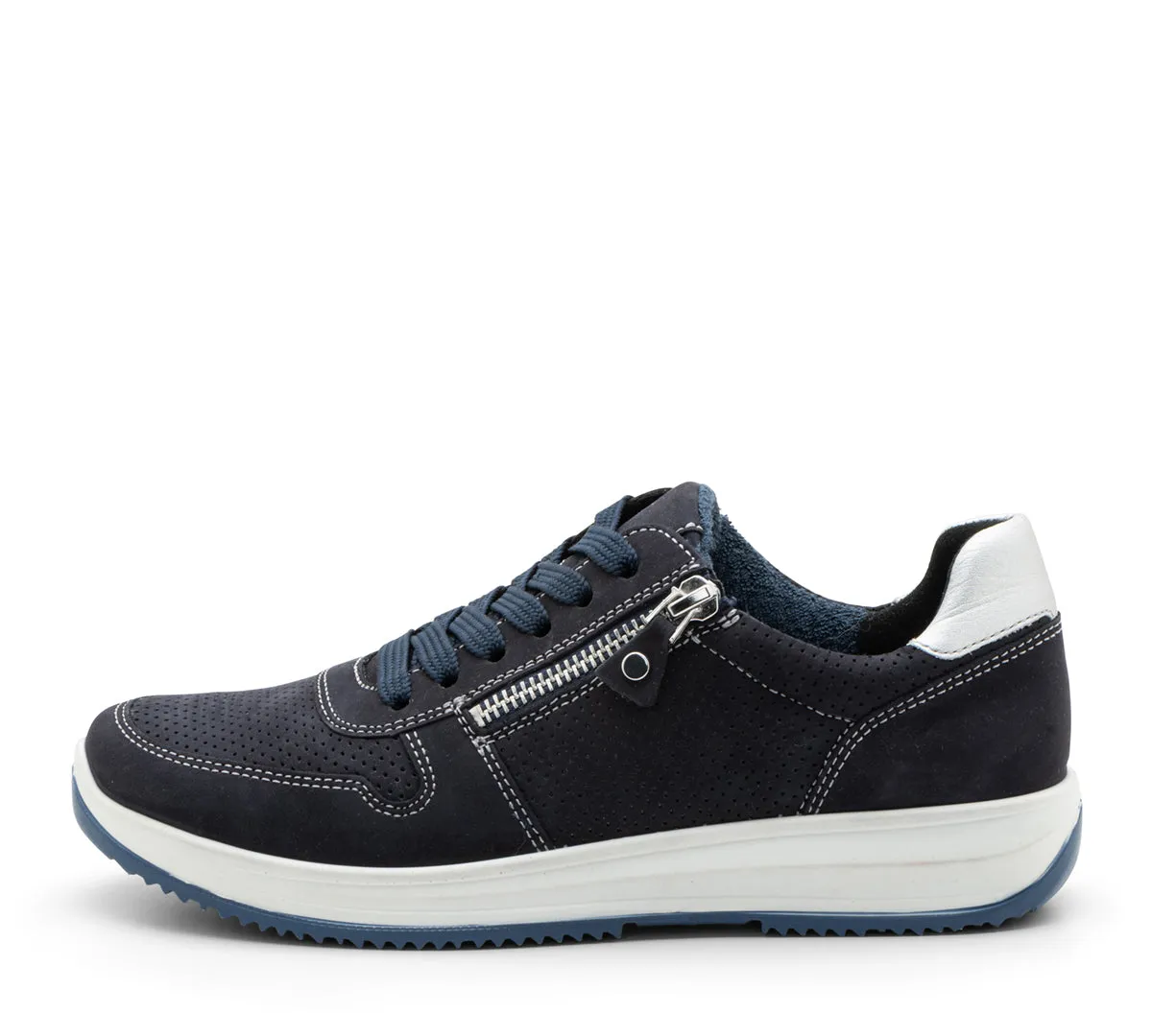 Opal Women's Perforated Zip Sneaker - Navy 02