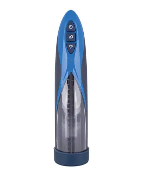 Optimum Series Rechargeable Waterproof Penis Pump - Blue