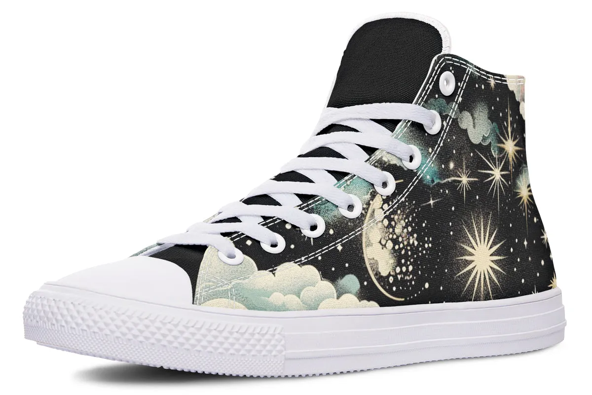 Orion’s Dream High Tops - Classic Premium Canvas Shoes with Comfortable and Durable Soles