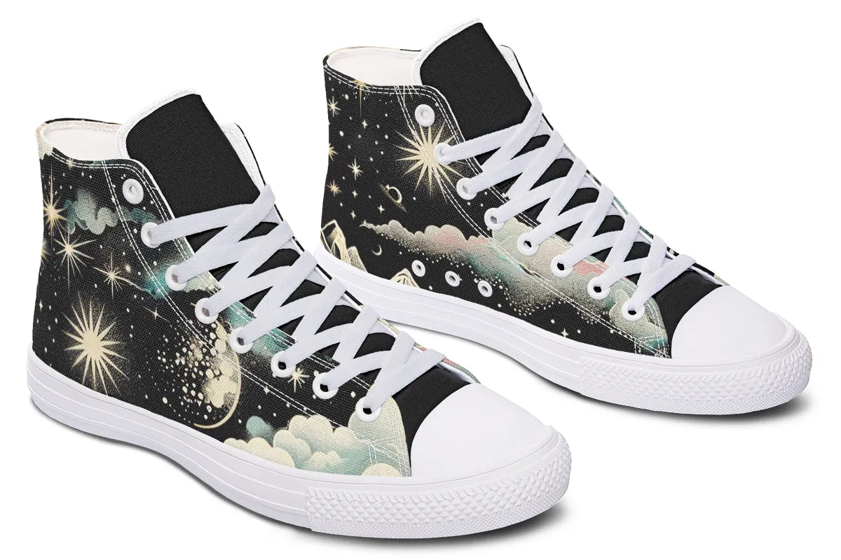 Orion’s Dream High Tops - Classic Premium Canvas Shoes with Comfortable and Durable Soles