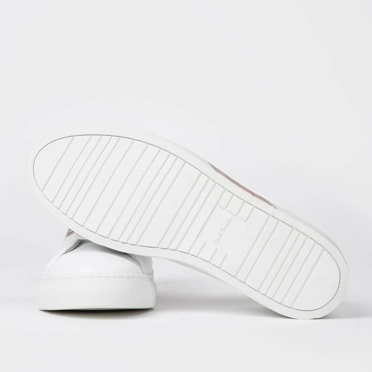 Paul Smith - Basso Signature Stripe Panel Trainers in White