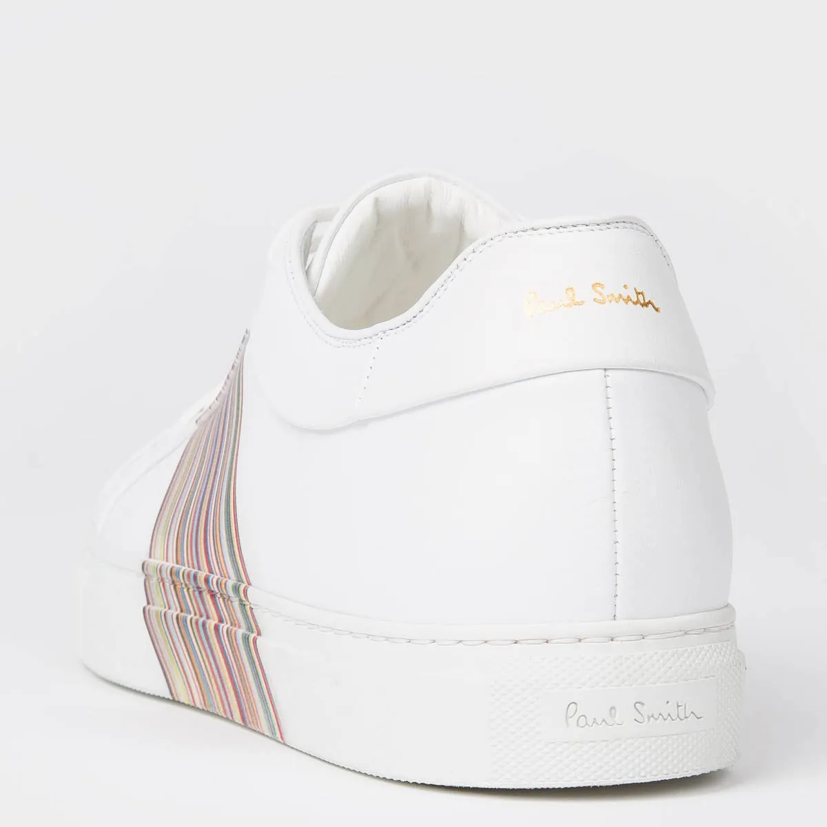 Paul Smith - Basso Signature Stripe Panel Trainers in White