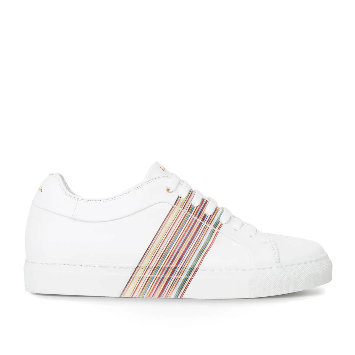 Paul Smith - Basso Signature Stripe Panel Trainers in White