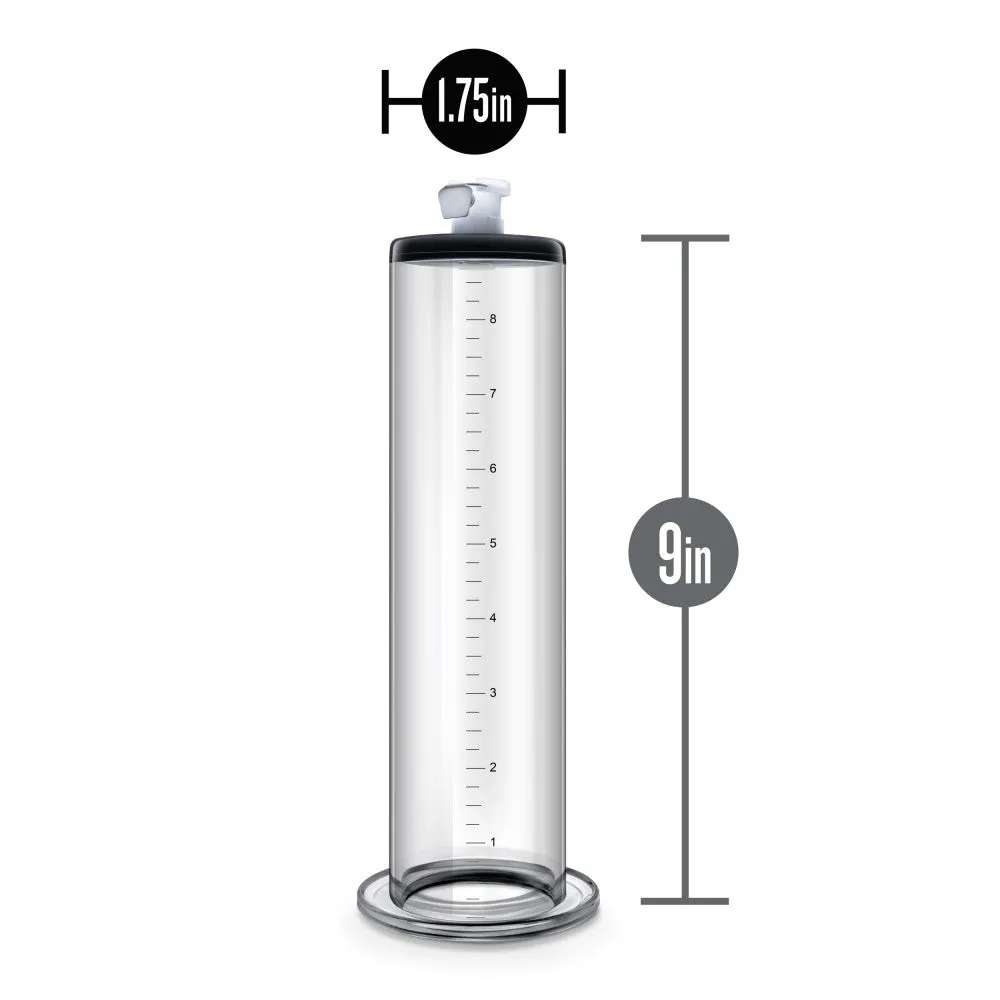 Blush® Performance Clear Penis Pump Cylinder - 9 Inches x 1.75 Inches