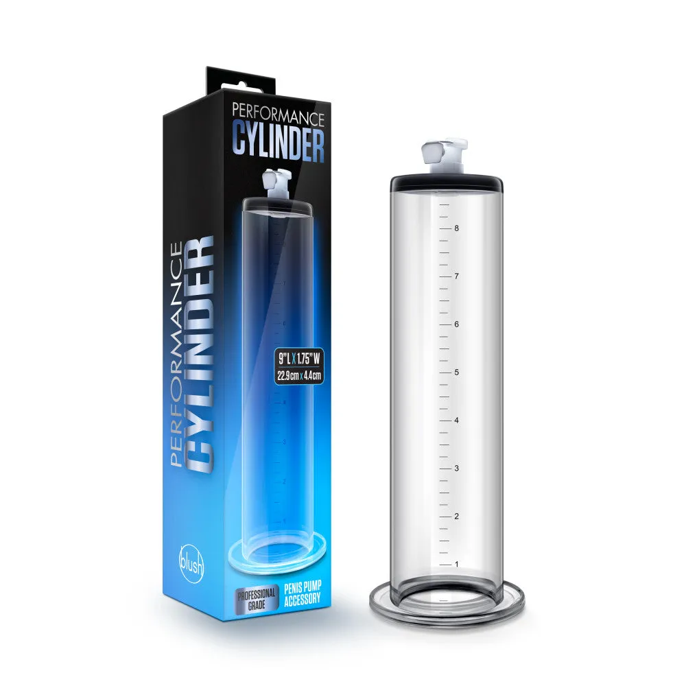 Blush® Performance Clear Penis Pump Cylinder - 9 Inches x 1.75 Inches