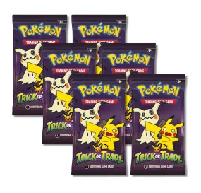 Pokemon 2023 Trick or Trade Mimikyu & Pikachu | 6 Mini Booster Packs