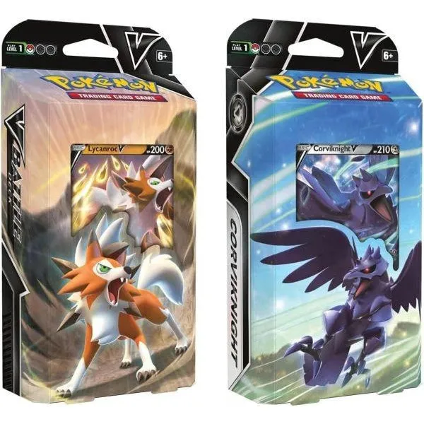 Pokemon TCG Battle Deck Lycanroc V Or Corvicknight V