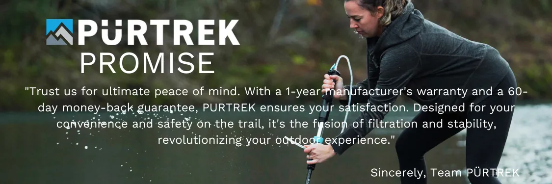 PURTREK - TREK POLE WATER FILTRATION SYSTEM -  SOLO 2.0