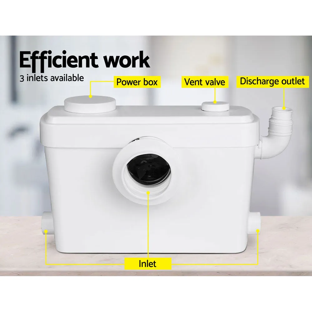 Quiet 600W Automatic Macerator Toilet Disposal Pump - Giantz