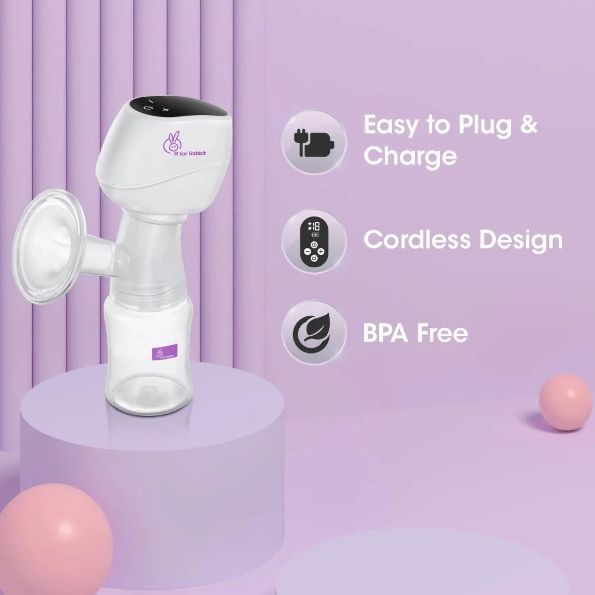 R FOR RABBIT Electric Breast Pump - First Feed Comfort Plus