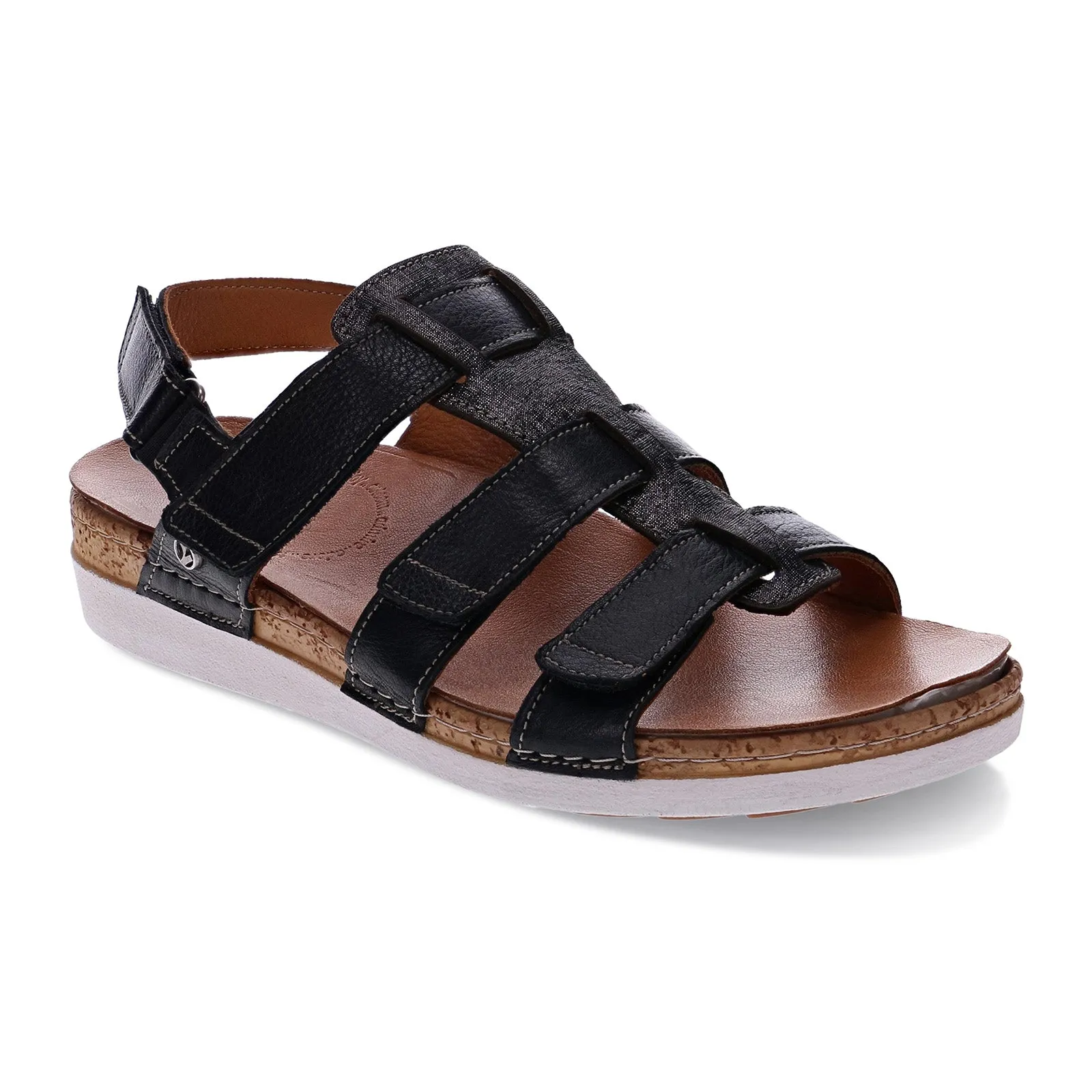 Revere Santorini Backstrap Sandal (Women) - Black