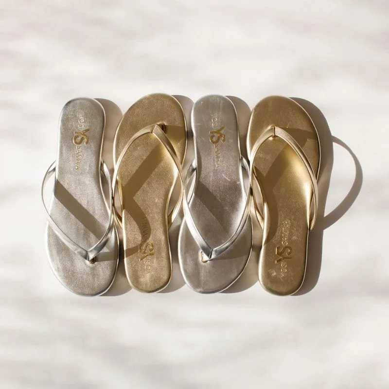 Rivington Flip Flop in Silver