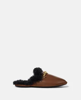 Ryder Backless Vegan Plush Teddy-Lined Loafers