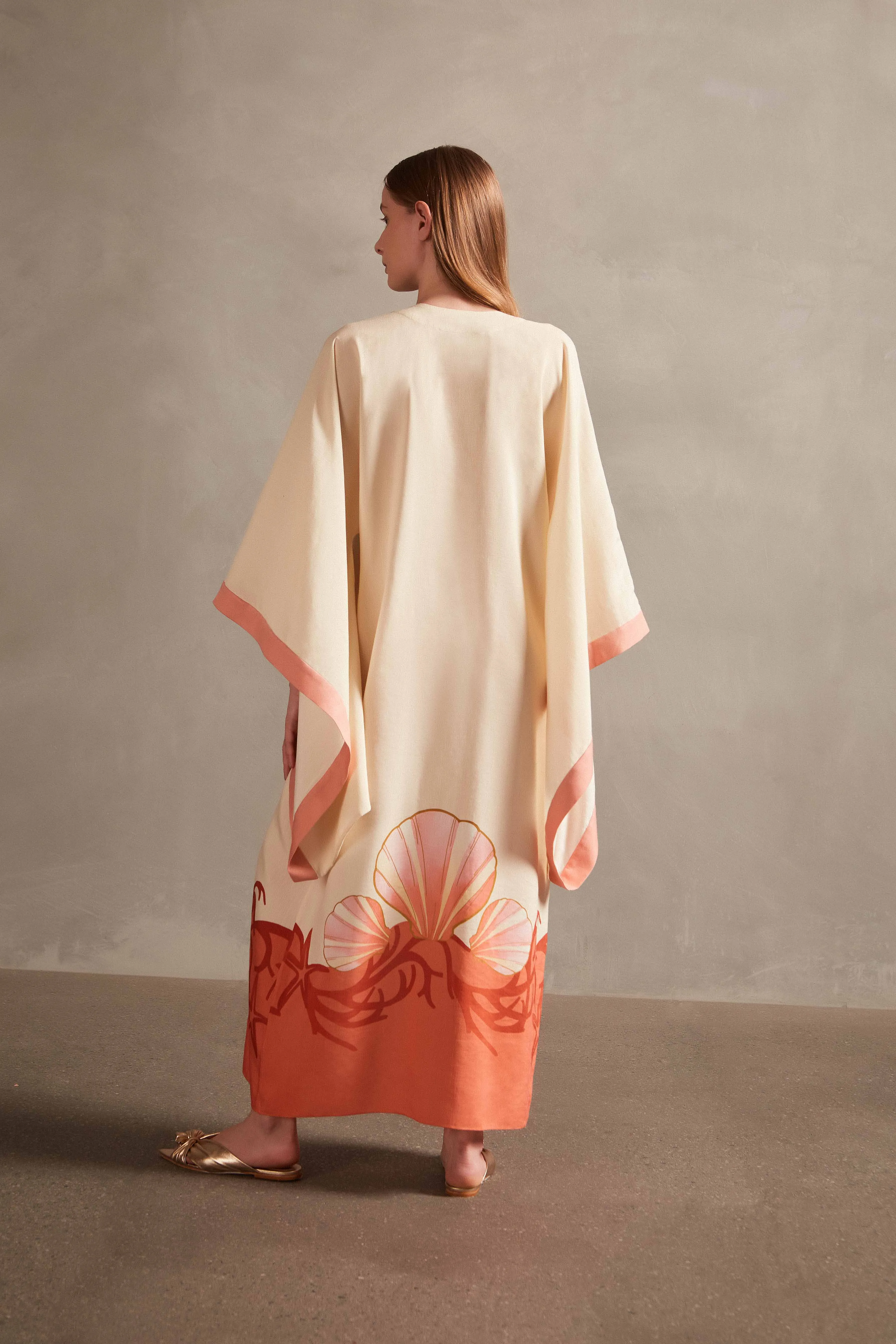 Seashell Long Maxi Robe