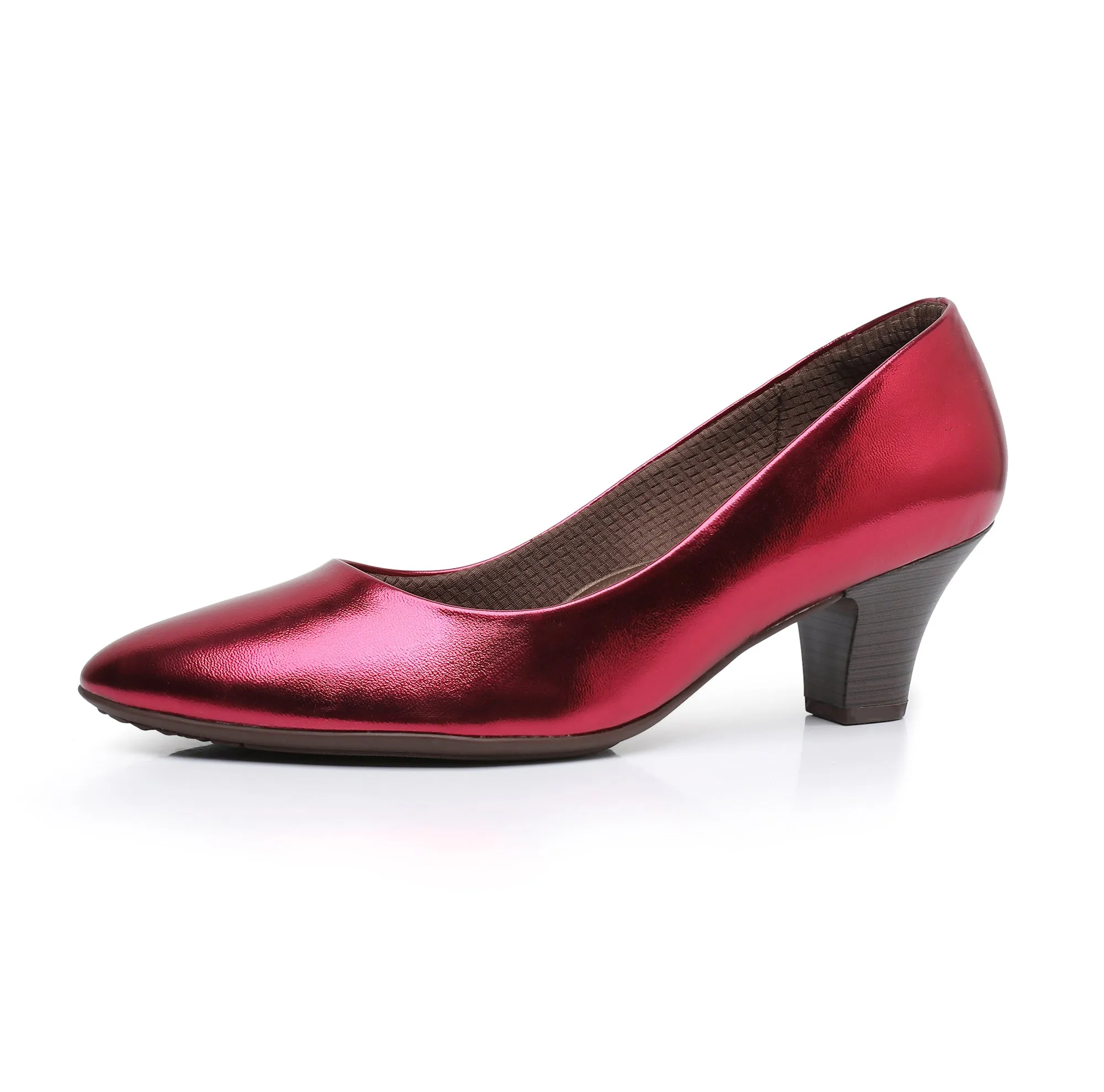 Shimmering Allure Red Pumps - (703.001)