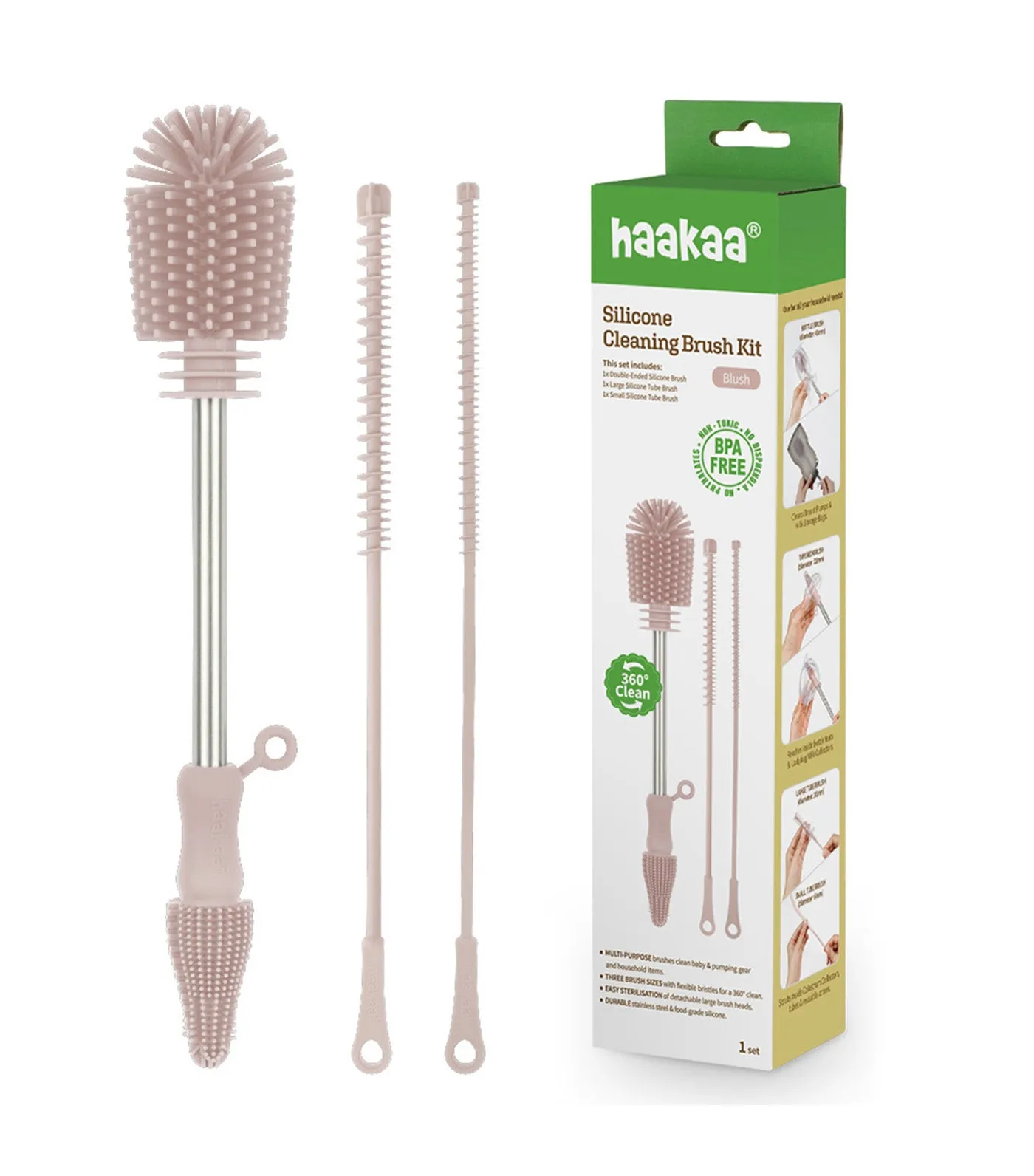 Silicone Cleaning Brush Kit