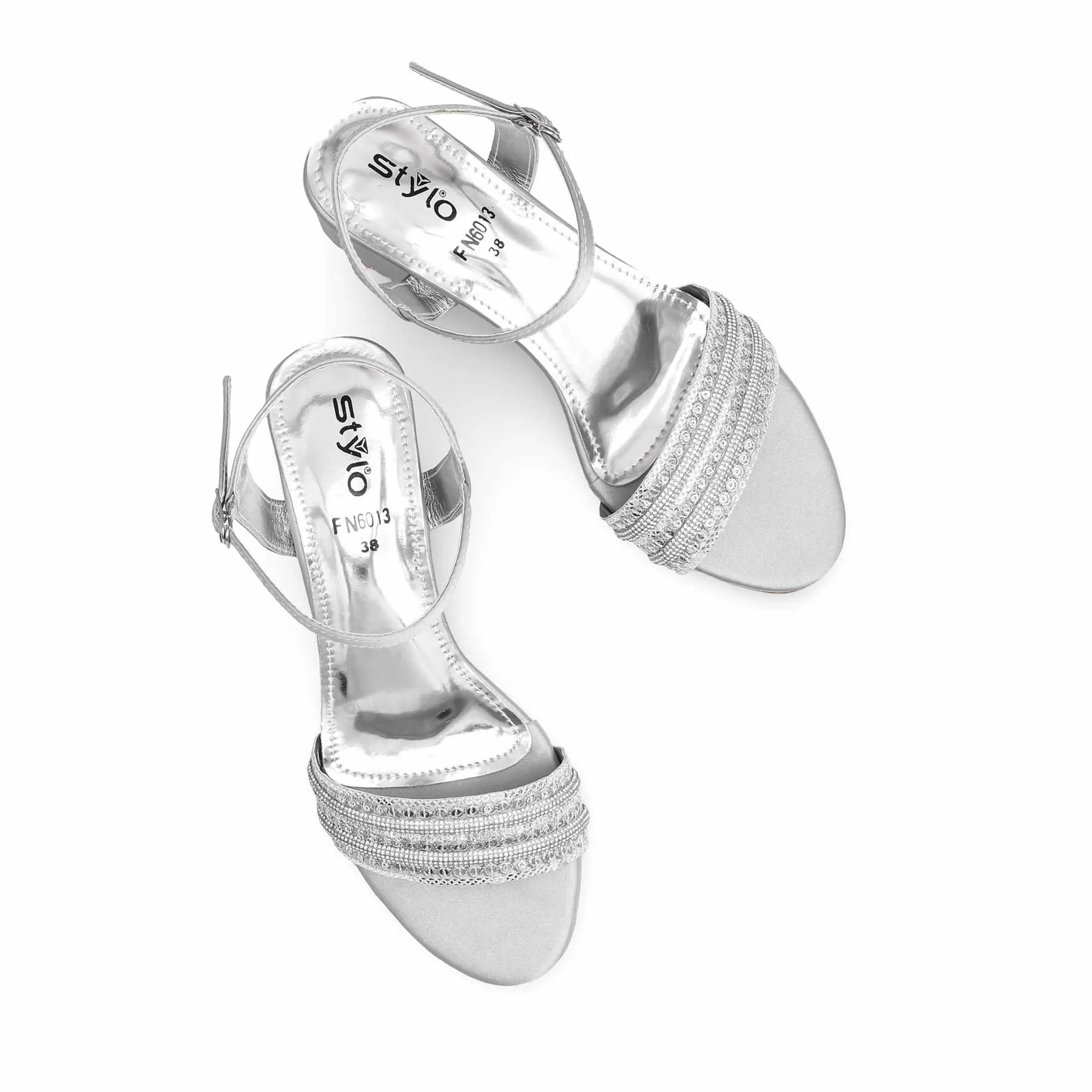 Silver Fancy Sandal FN6013