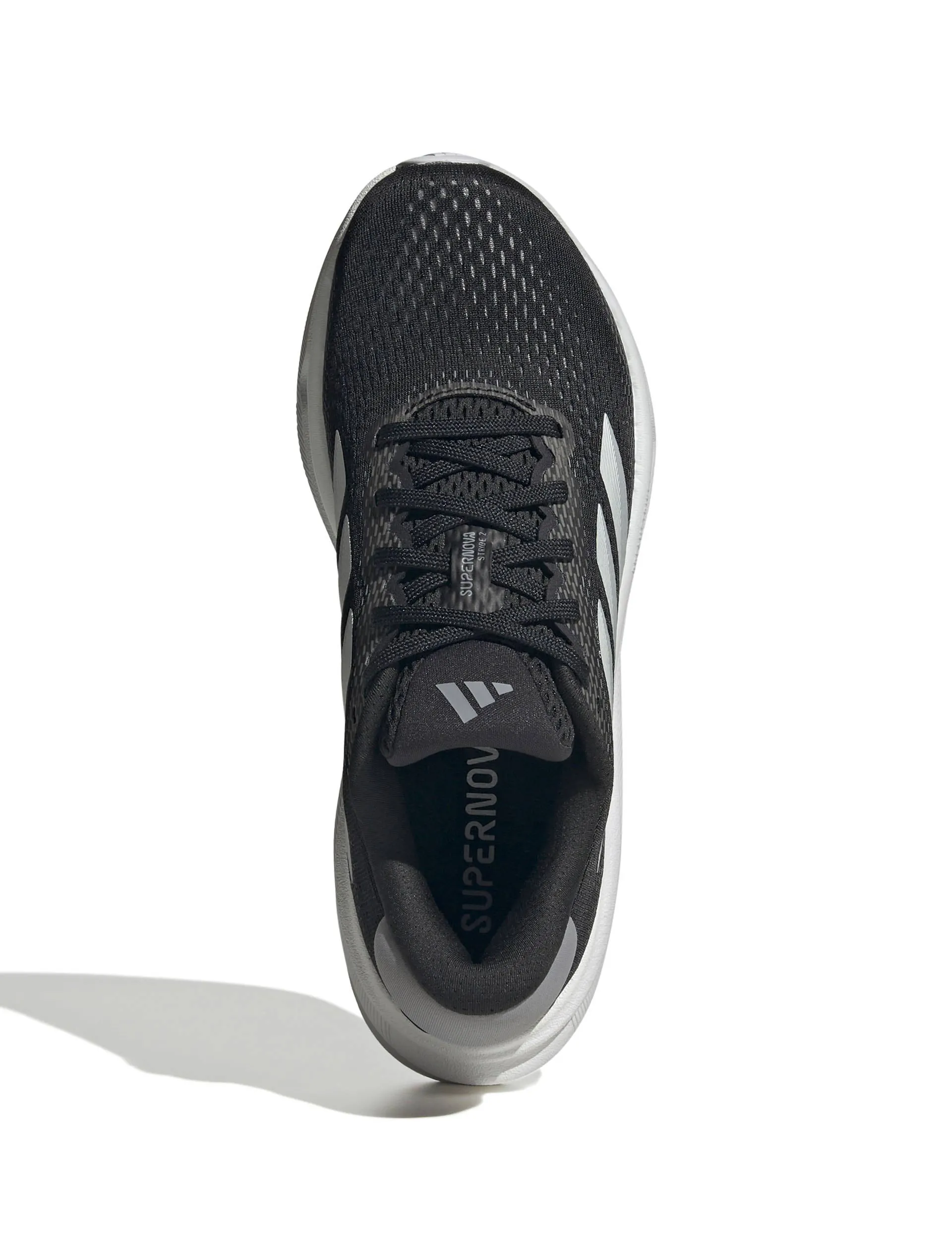 Supernova Stride 2.0 Running Shoes - Core Black/Cloud White/Grey