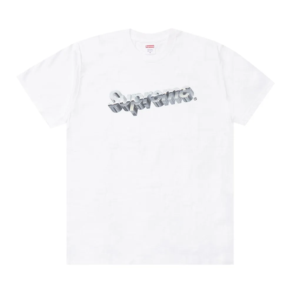 Supreme Chrome Logo Tee White