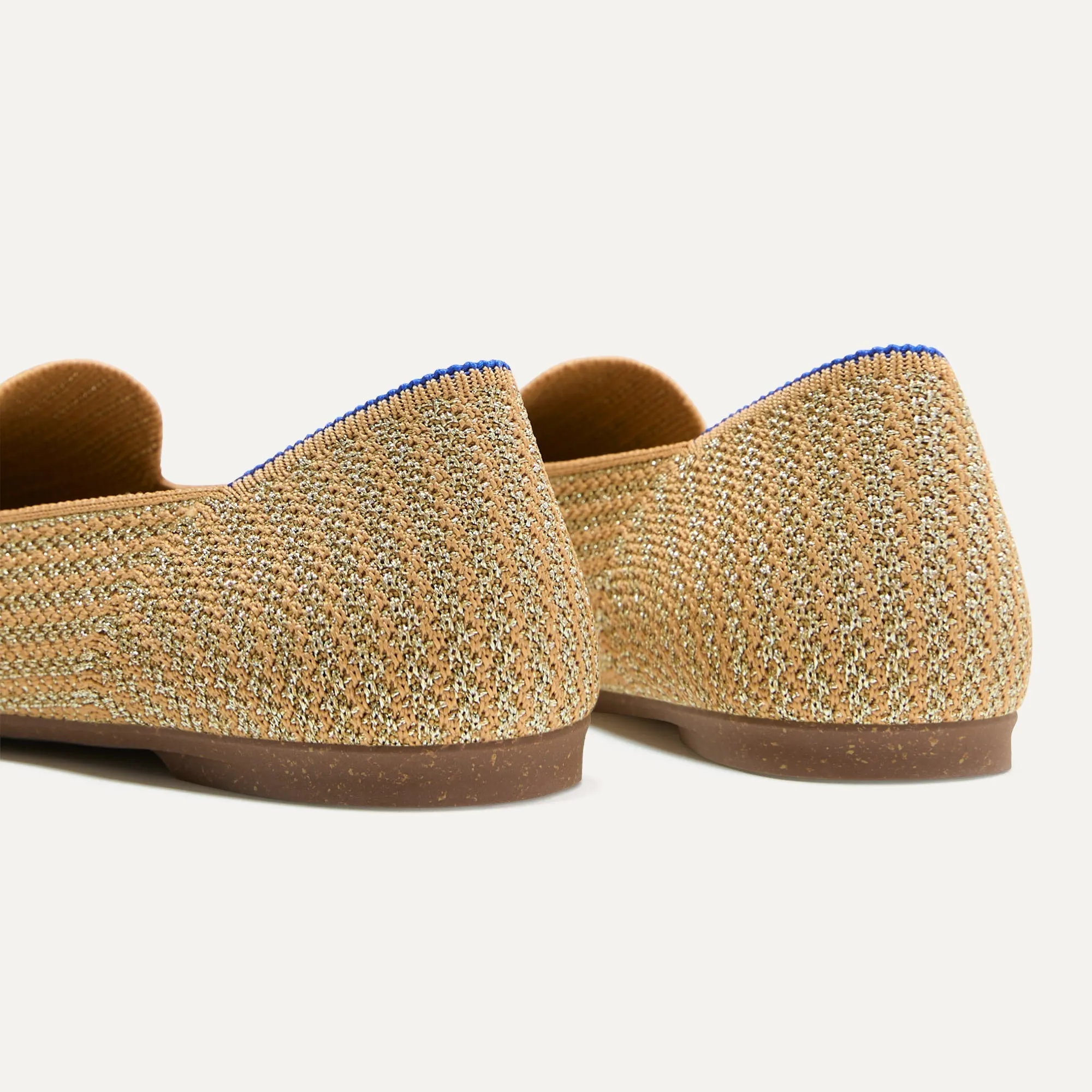 The Almond Loafer - Gold Stripe