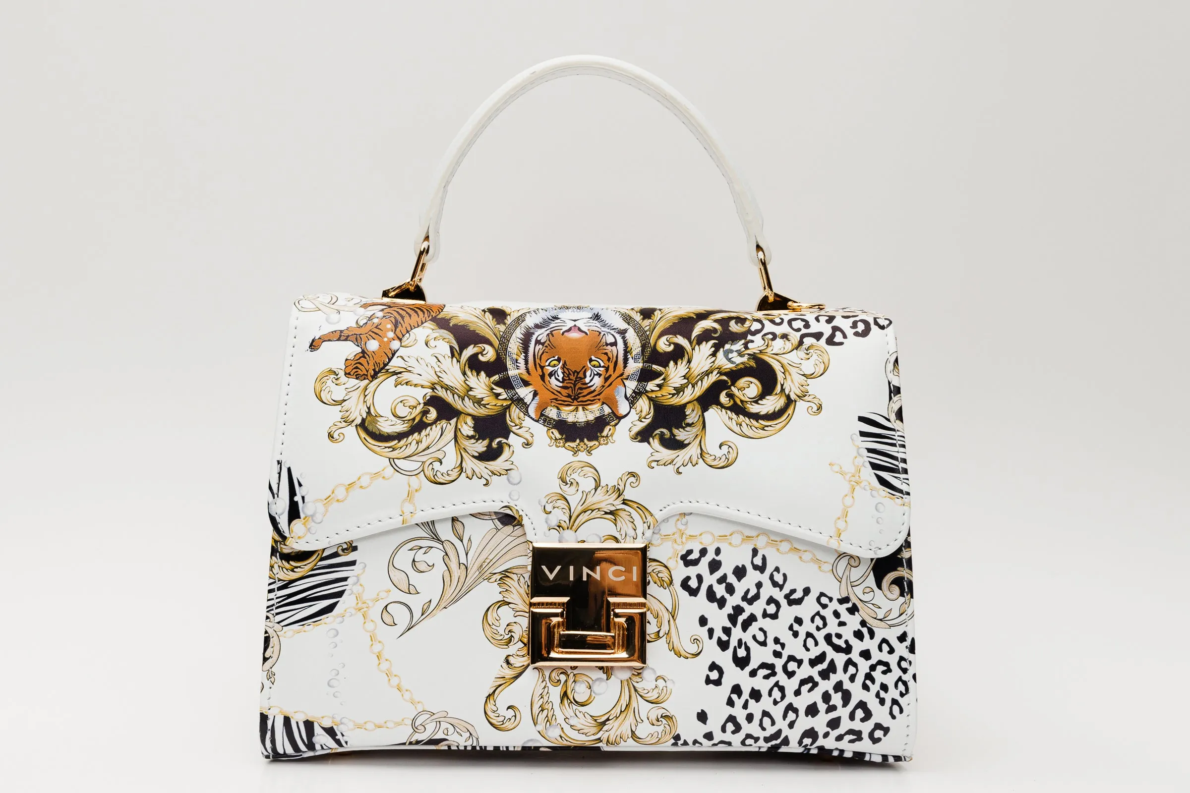 The Perugia White Leather Handbag