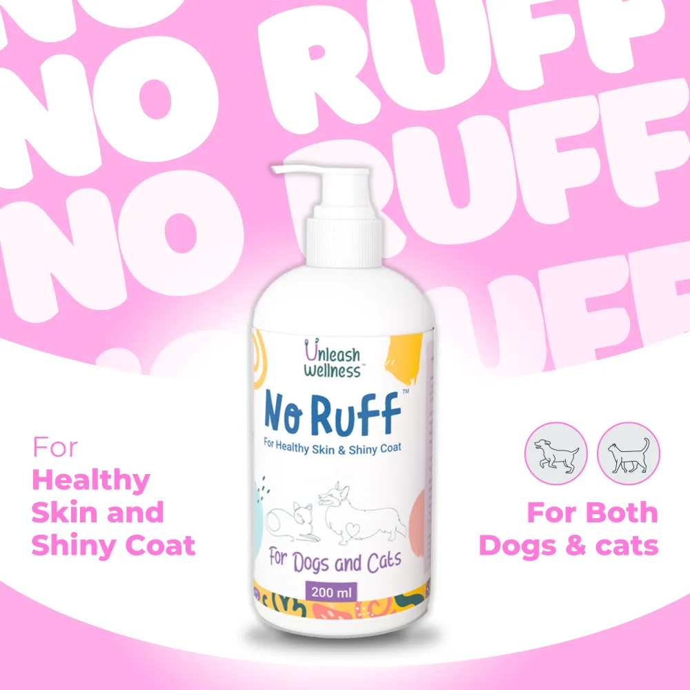 Unleash Wellness No Ruff for Healthy Skin and Shiny Coat Supplements for Dogs and Cats