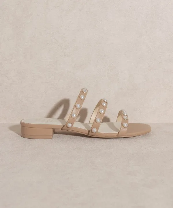 Valerie Pearl Flat Sandals