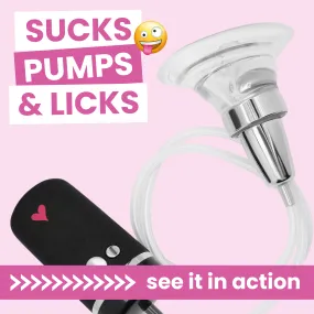 Vibrating Tongue Teaser Clit & Pussy Pump