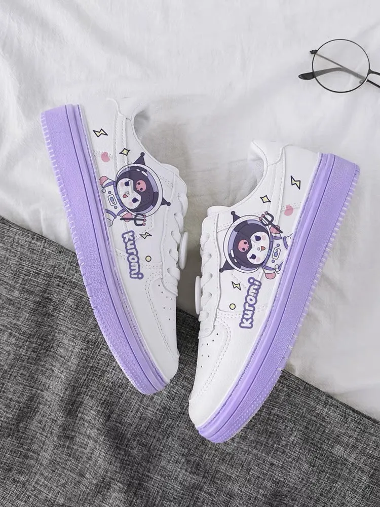 Warrior x Kuromi Inspired Purple Bottom Low-Top Sneakers Trainers Runners