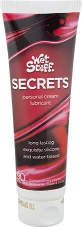 Wet Stuff Secrets Long Lasting Exquisite Silicone and Water Based Lubricant 90g Personal Cream Lubricant