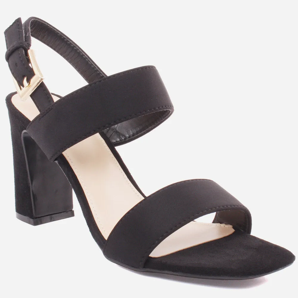 Women "JUN" Elegant Mid High Block Heel Sandals