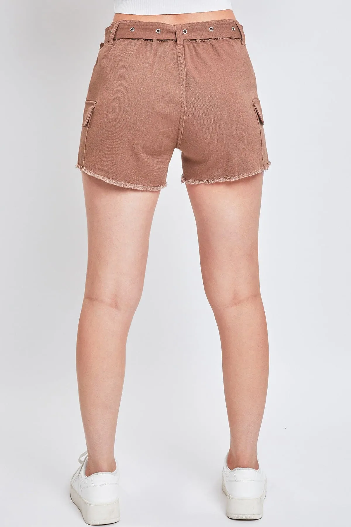 Women’s High Rise Belted Cargo Shorts