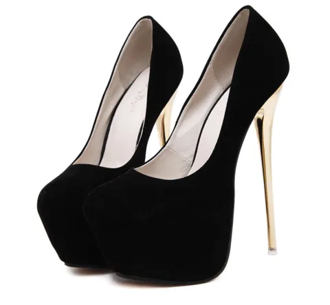 WOMENS SEXY CLOSE TOE PUMPS PLATFORM STILETTOS HIGH HEELS.