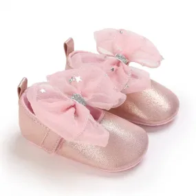 Youth Sequin Bow Princess Shoes